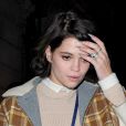 Pixie Geldof quitte la soirée de lancement de The Kate Moss Book. Londres, le 15 novembre 2012.
