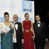 Nieves Alvarez, superbe en rouge et or, à la soirée de gala au profit de l'Association monégasque contre l'autisme MONAA, dont la princesse Charlene est la présidente d'honneur, au Sporting d'été de Monte-Carlo, le 15 novembre 2012.