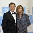 Charles Berling et sa compagne Virginie Couperie à la soirée de gala au profit de l'Association monégasque contre l'autisme MONAA, dont la princesse Charlene est la présidente d'honneur, au Sporting d'été de Monte-Carlo, le 15 novembre 2012.