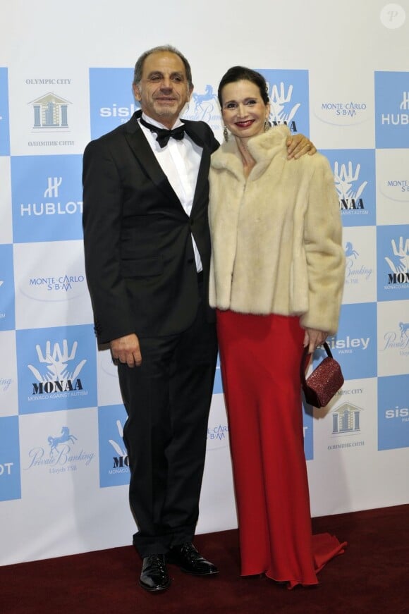 Marc Toesca et sa femme à la soirée de gala au profit de l'Association monégasque contre l'autisme MONAA, dont la princesse Charlene est la présidente d'honneur, au Sporting d'été de Monte-Carlo, le 15 novembre 2012.