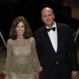 Le prince Serge de Yougoslavie et sa compagne à la soirée de gala au profit de l'Association monégasque contre l'autisme MONAA, dont la princesse Charlene est la présidente d'honneur, au Sporting d'été de Monte-Carlo, le 15 novembre 2012.