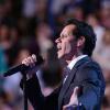 Marc Anthony interprétant l'hymne national américain lors de la convention nationale démocrate le 6 septembre 2012.