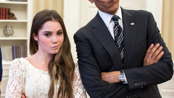 Barack Obama : Concours de grimaces avec McKayla Maroney à la Maison Blanche