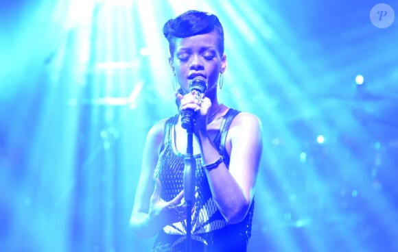Rihanna lors de son concert à Berlin le 18 novembre 2012. Rihanna est actuellement en tournée avec son 777 Tour.