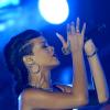 Rihanna lors de son concert à Berlin le 18 novembre 2012. Rihanna est actuellement en tournée avec son 777 Tour.