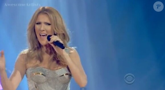 Céline Dion sur l'émission de CBS We will always love you : A Grammy salute to Whitney Houston le 16 novembre 2012.