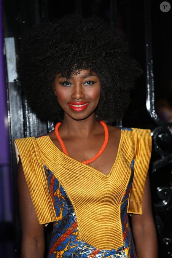 Inna Modja a assisté à la soirée Stand up for African Mothers à Paris le 19 Novembre 2012.