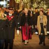 La reine Margrethe II de Danemark dans les jardins de Tivoli, à Copenhague, le 22 novembre 2012 pour la première de Casse-Noisette, une production à laquelle elle a très activement contribué (costumes, décors...).