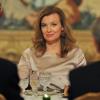 Valérie Trierweiler, compagne de François Hollande, très en beauté lors du dîner organisé en l'honneur du président italien Giorgio Napolitano. A l'Élysée, le 21 novembre 2012.
