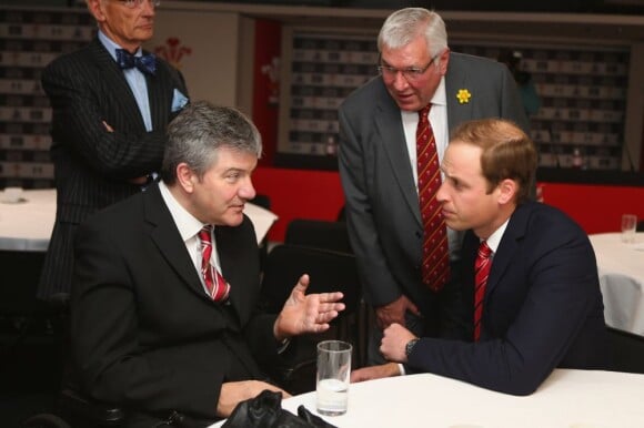 Le prince William rencontrait au Millennium Stadium de Cardiff le 24 novembre 2012 des bénévoles et des bénéficiaires du Welsh Charitable Rugby Trust, dont il est parrain.