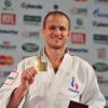 Ugo Legrand après sa médaille de bronze obtenue lors des mondiaux de Paris-Bercy le 24 août 2011