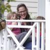 Jennifer Garner et ses enfants Violet, Seraphina et Samuel sortent de leur maison à la Nouvelle-Orléans, le 26 novembre 2012.