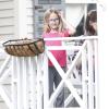 Jennifer Garner et ses enfants Violet, Seraphina et Samuel sortent de leur maison à la Nouvelle-Orléans, le 26 novembre 2012.