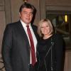 David Douillet et sa femme Valerie lors du dîner de Gala de la French American Foundation au Palais d'Iéna à Paris le 27 Novembre 2012