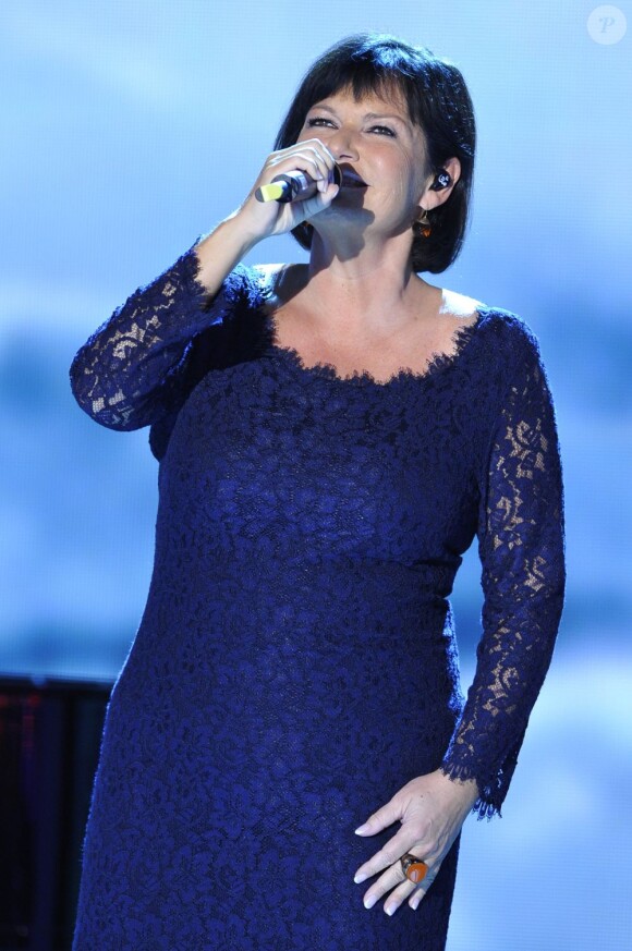 Maurane à l'enregistrement de l'émission Vivement Dimanche à Paris, le 26 septembre 2012.