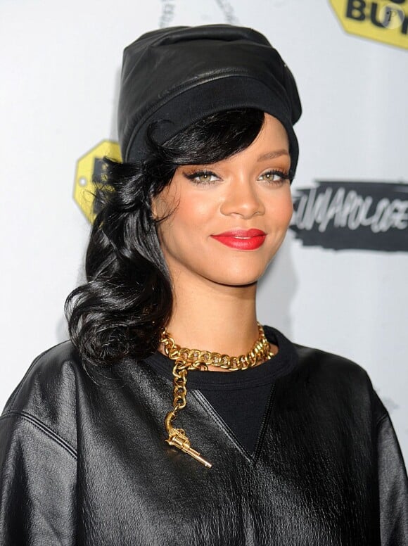 Rihanna en tête du classement Yahoo des people les plus recherchés en France. New York, le 20 novembre 2012.