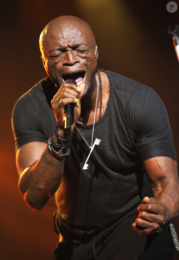 Seal a donné de la voix lors d'un concert exceptionnel au Zenith de Paris le 2 décembre 2012.