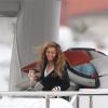 Beyoncé en vacances avec Jay-Z et Blue Ivy sur un yatch en Méditerranée le 4 septembre 2012.