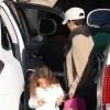 Halle Berry et sa fille Nahla à la sortie de l'école, Los Angeles, le 5 décembre 2012.