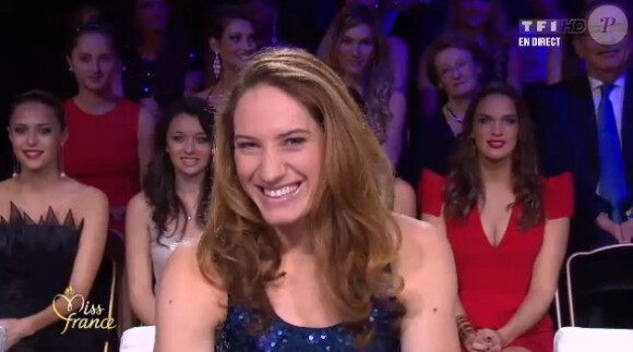 Camille Muffat lors de la cérémonie de Miss France 2013 à Limoges le 8 décembre 2012