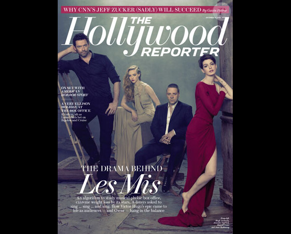 La couverture du prochain numéro de The Hollywood Reporter à paraître le 14 décembre 2012.