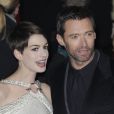 Anne Hathaway et Hugh Jackman pendant l'avant-première du film Les Misérables à Londres, le 5 décembre 2012.