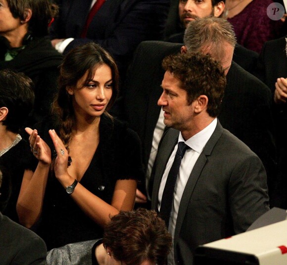 Gerard Butler était accompagné de sa petite amie Madalina Ghenea lors de la remise du prix Nobel de la Paix à l'UE à Oslo le 10 décembre 2012.