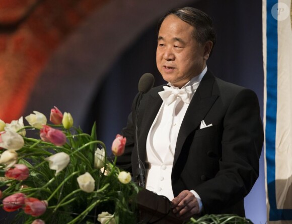 Mo Yan, Nobel de littérature, lors du gala donné à l'Hôtel de Ville de Stockholm en l'honneur des lauréats des prix Nobel, le 10 décembre 2012.