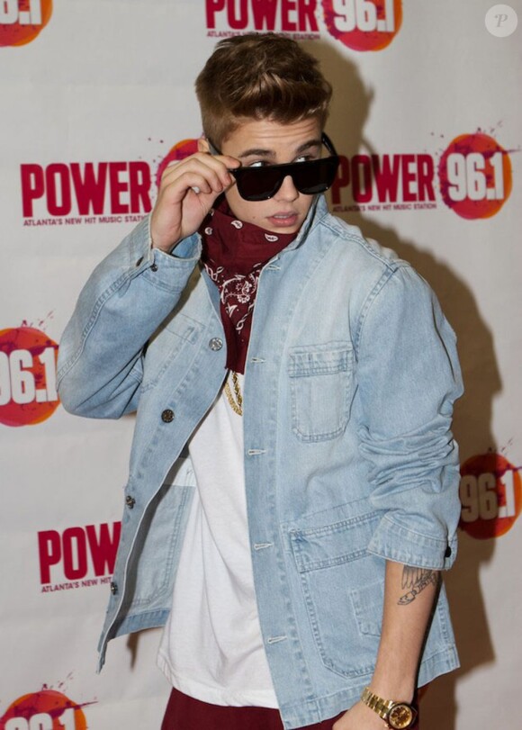 Justin Bieber lors du Jingle Ball 2012 de la station de radio Power 96.1 à la Philips Arena. Atlanta, le 12 décembre 2012.