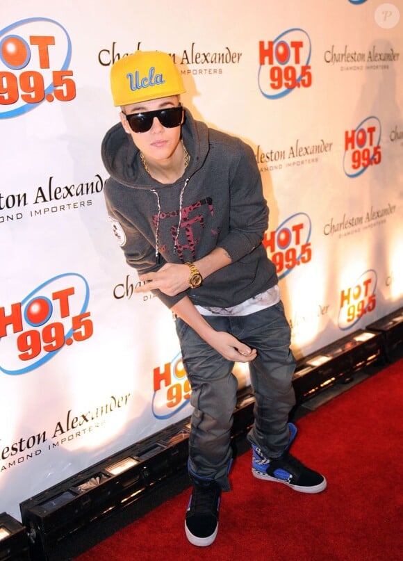 Justin Bieber lors du Washington DC Jingle Ball organisé par la station de radio Hot 99.5 au Patriot Center à Fairfax (État de Virginie). Le 11 décembre 2012.