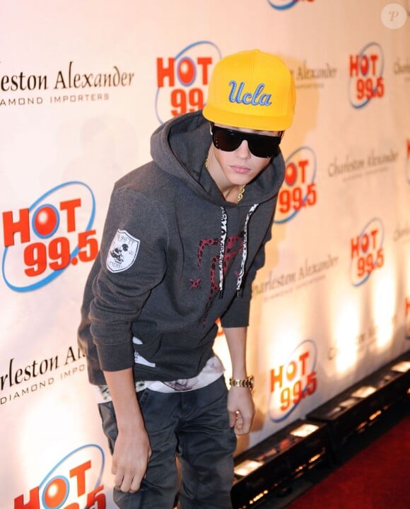 Justin Bieber lors du Washington DC Jingle Ball organisé par la station de radio Hot 99.5 au Patriot Center à Fairfax (État de Virginie). Le 11 décembre 2012.