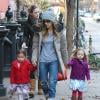 Sarah Jessica Parker et ses jumelles photographiées dans les rues de New York le 13 décembre 2012