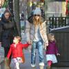 Sarah Jessica Parker et ses jumelles à New York le 13 décembre 2012