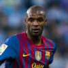 Eric Abidal sous le maillot du FC Barcelone à Malaga, le 22 janvier 2012.