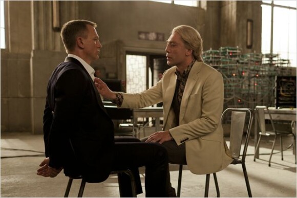 Daniel Craig en face à face avec Javier Bardem, un des grands moments de Skyfall.
