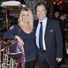 Daniel Russo et sa femme à la première édition du prix Grand Colbert au restaurant Le Grand Colbert à Paris le 17 décembre 2012.