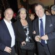 Daniel Russo, Françoise Fabian et Patrick Braoudé à la première édition du prix Grand Colbert au restaurant Le Grand Colbert à Paris le 17 décembre 2012.