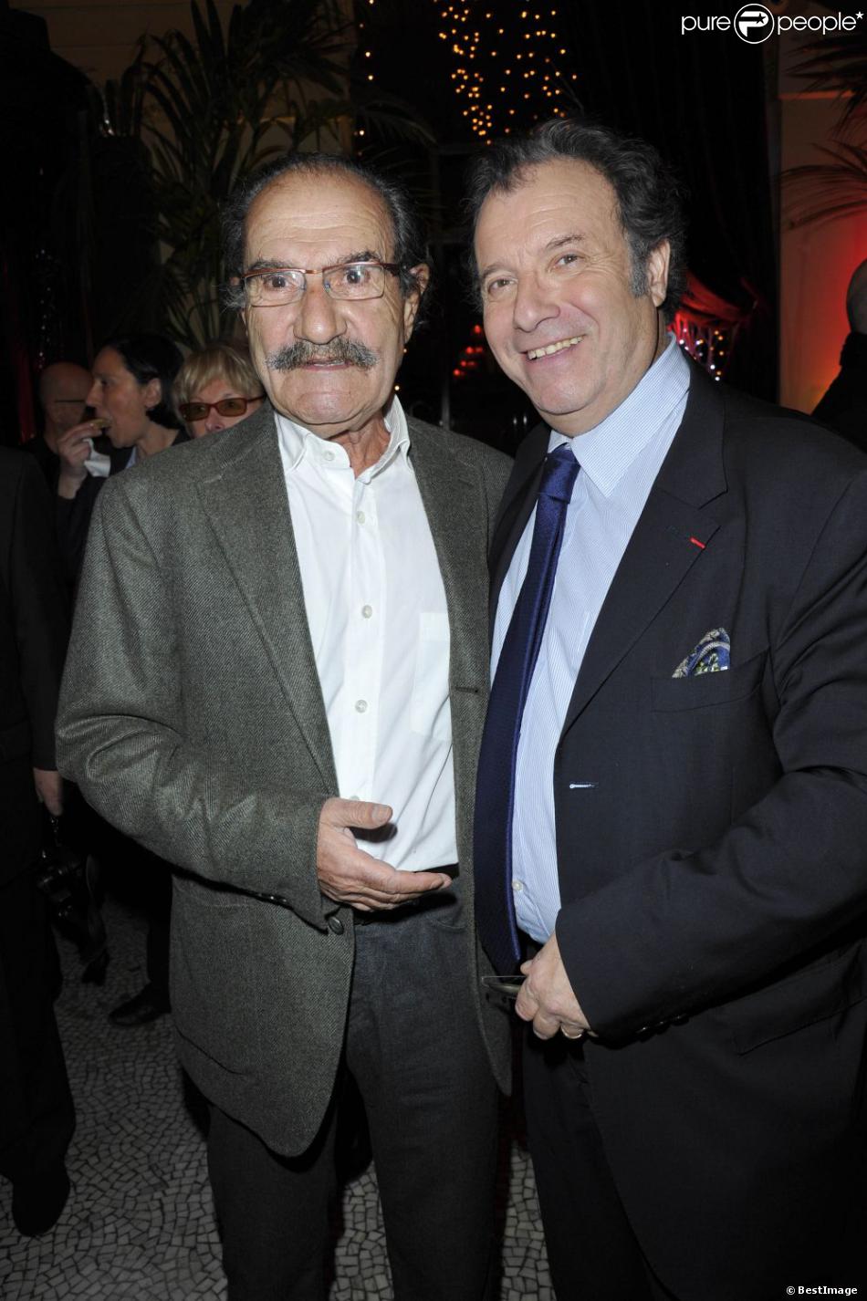 Daniel Russo, Gérard Hernandez, à la première édition du prix Grand Colbert au restaurant Le Grand Colbert à Paris le 17 décembre 2012.