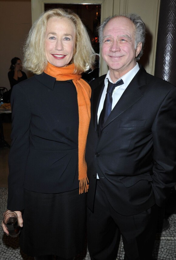Daniel Colas, Brigitte Fossey à la première édition du prix Grand Colbert au restaurant Le Grand Colbert à Paris le 17 décembre 2012.
