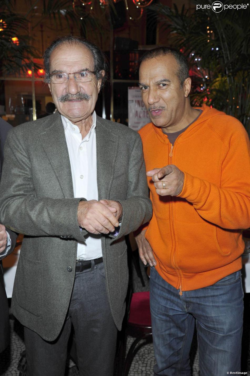 Gérard Hernandez et Pascal Légitimus à la première édition du prix Grand Colbert au restaurant Le Grand Colbert à Paris le 17 décembre 2012.