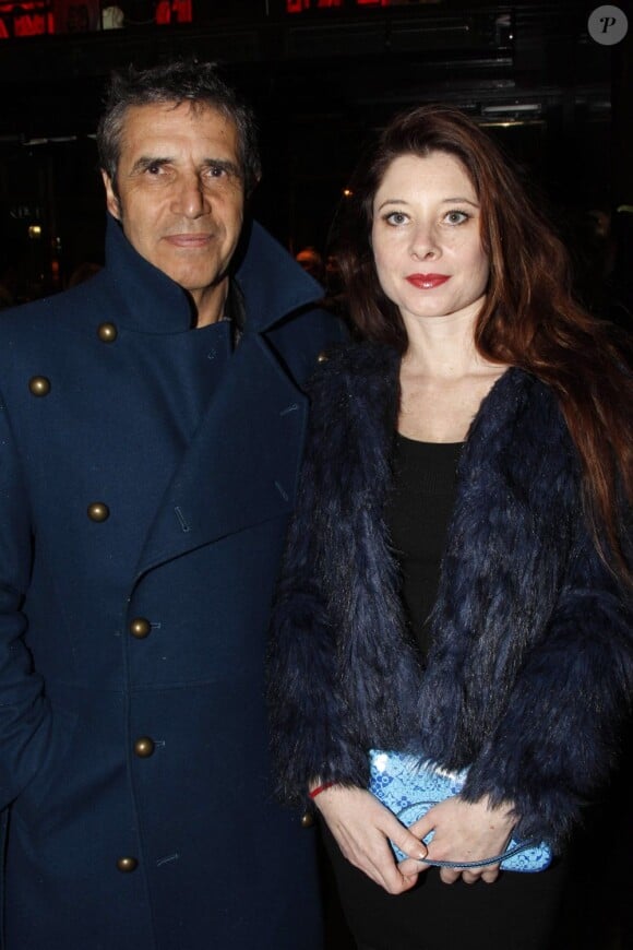 Julien Clerc et Hélène Grémillon à Paris, le 5 mars 2012.