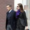 Carla Bruni et Nicolas Sarkozy à New York, le 14 octobre 2012.