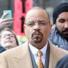L'acteur Ice-T sur le tournage de la série Law & Order: Special Victims Unit (New York Unité Spéciale) à New York. Le 18 décembre 2012.