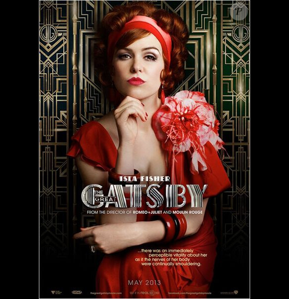 Characters poster pour Isla Fisher dans Gatsby le Magnifique.