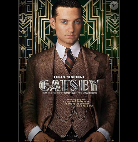 Characters poster pour Tobey Maguire dans Gatsby le Magnifique.