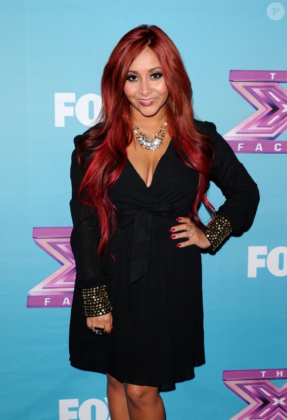 Nicole 'Snooki' Polizzi lors du premier prime de la finale de X Factor à Los Angeles le 19 décembre 2012.