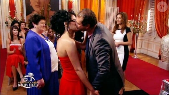 Frédéric et Sandrine dans le dernier épisode de Qui veut épouser mon fils ?, saison 2, le vendredi 21 décembre 2012 sur TF1