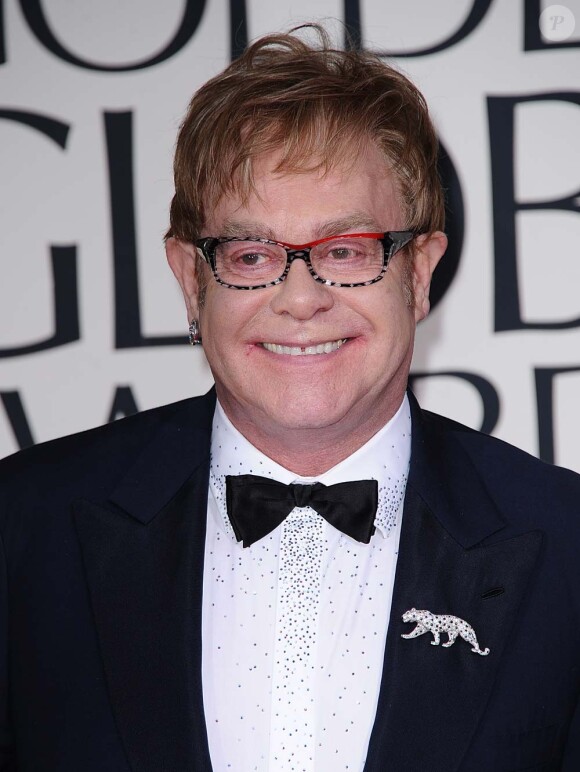 Elton John à Los Angeles, le 15 janvier 2012.