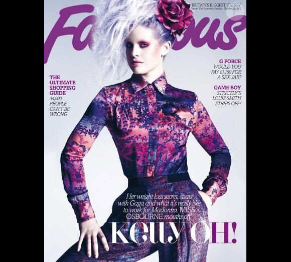 Kelly Osbourne en couverture du magazine britannique Fabulous d'octobre 2012.