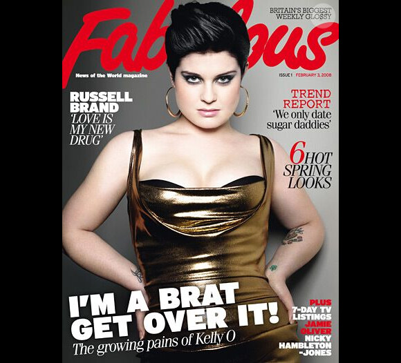 Kelly Osbourne en couverture du magazine Fabulous de février 2008.